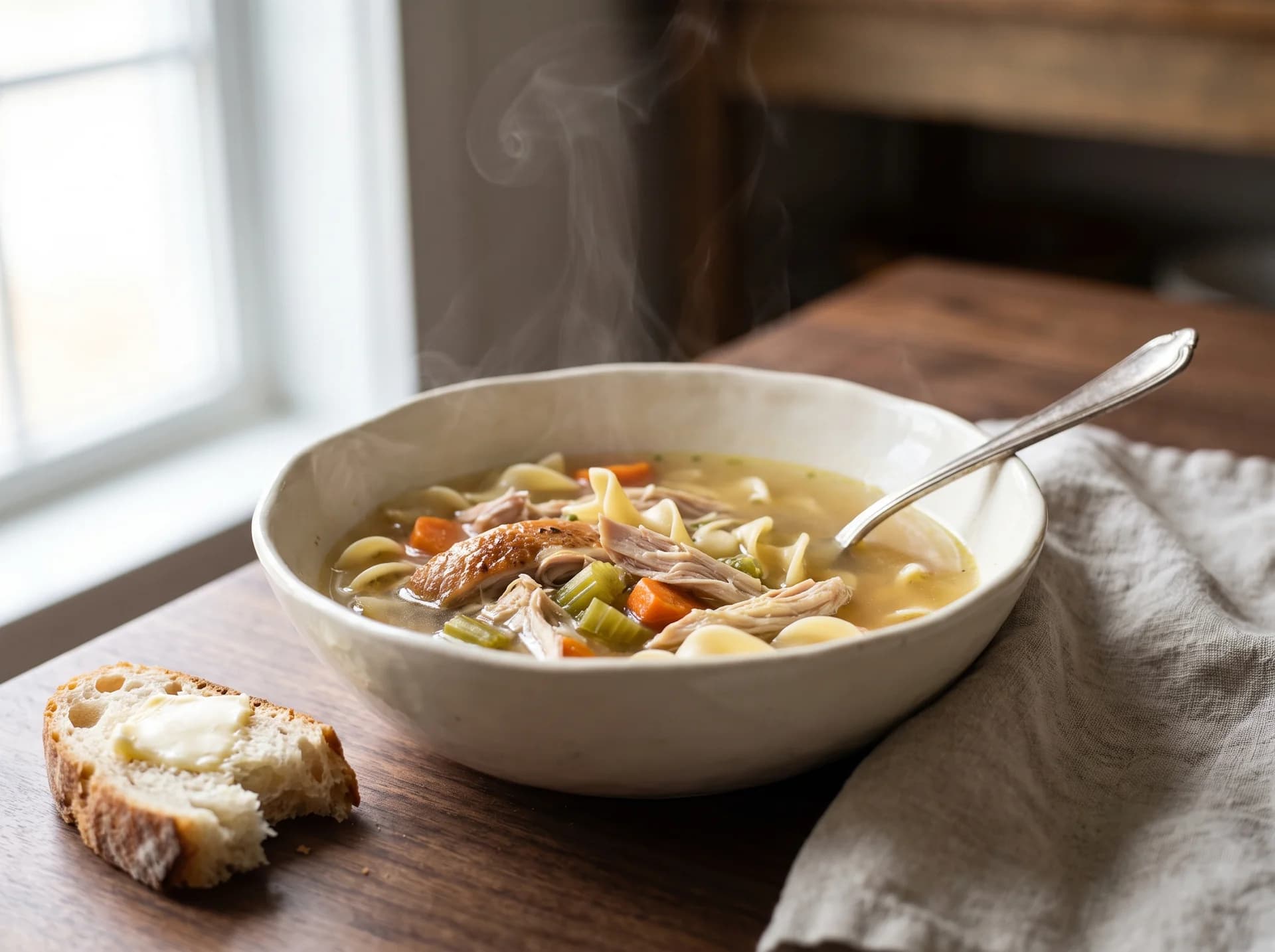 Serving suggestion: a pot of broth made from Kings Farm TX soup bones.